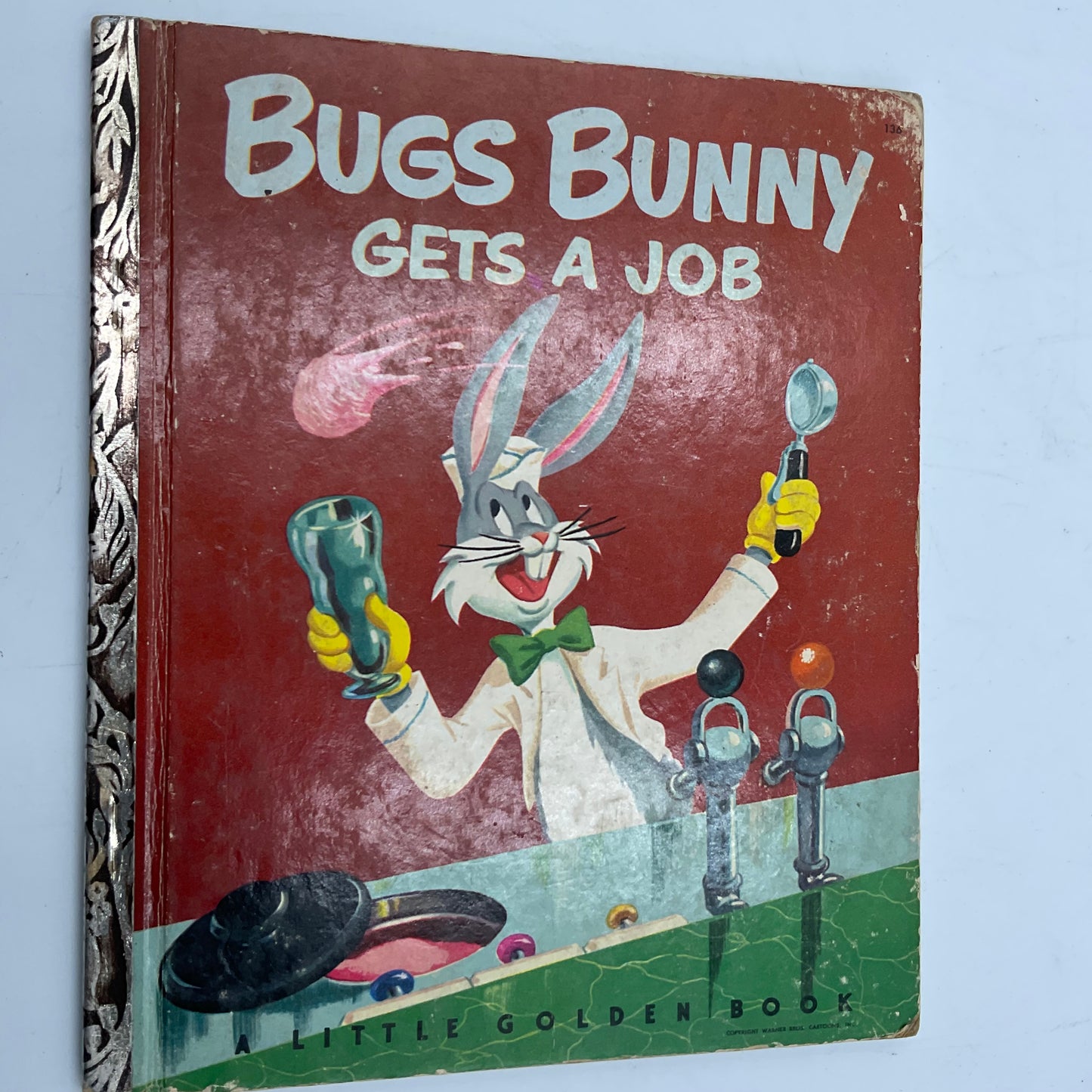 Bugs Bunny Gets a Job Vintage Little Golden Book Hardcover Childrens