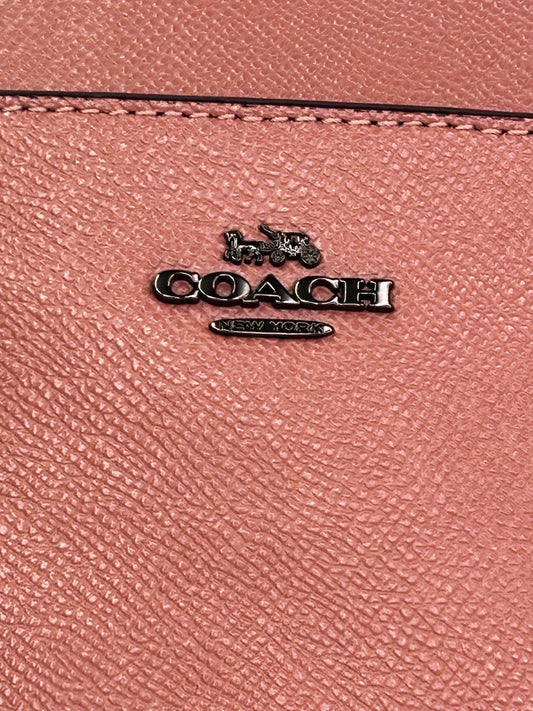 COACH Kitt Messenger Crossgrain Leather Dusty Rose Crossbody Bag