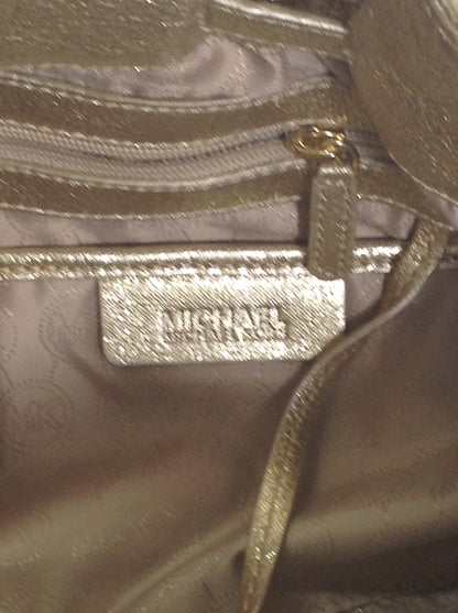 Michael Kors Edie Radiant Gold Metallic Shoulder Bag