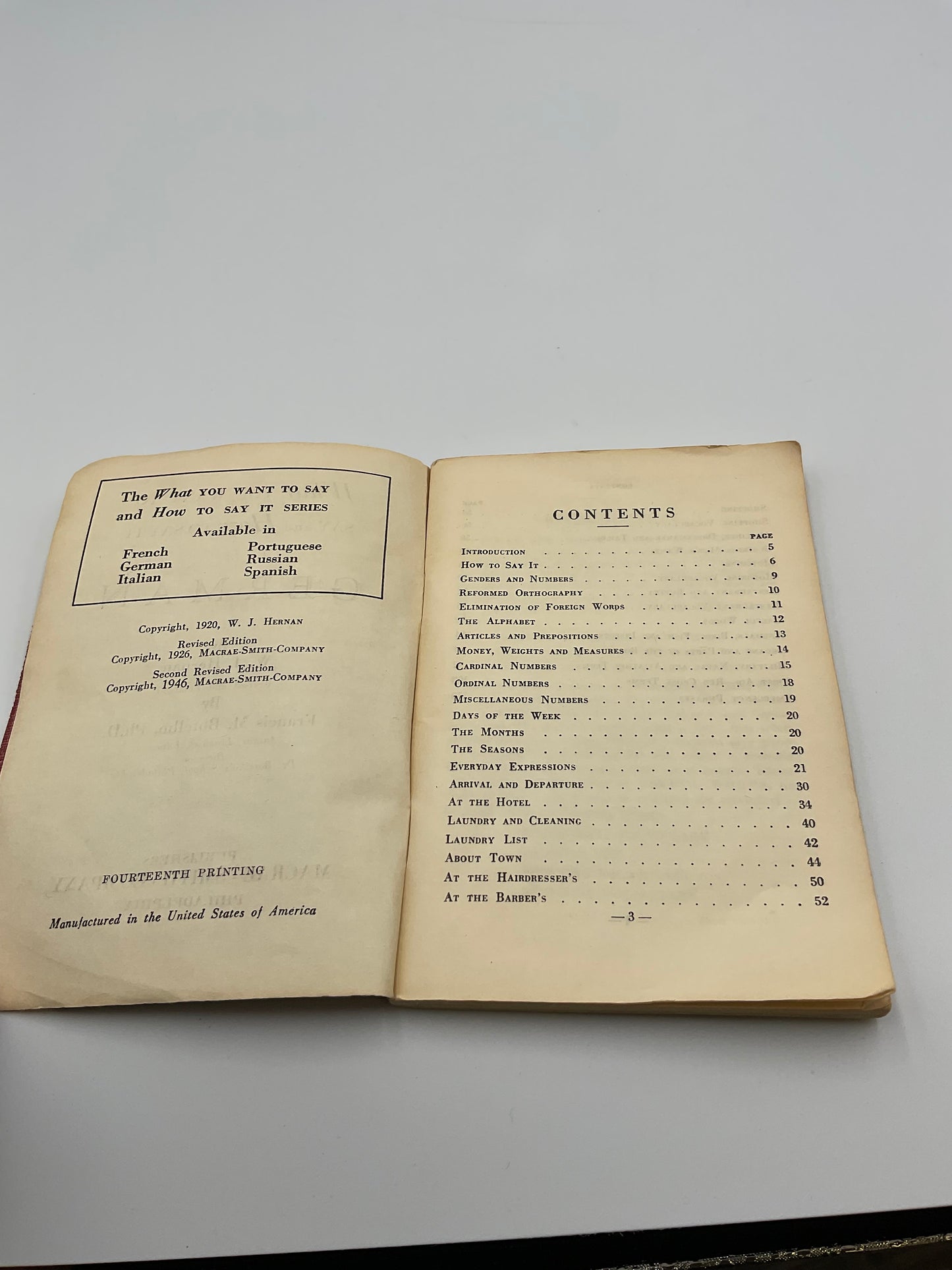 Antique “What You Want To Say In German And How To Say It” Book
