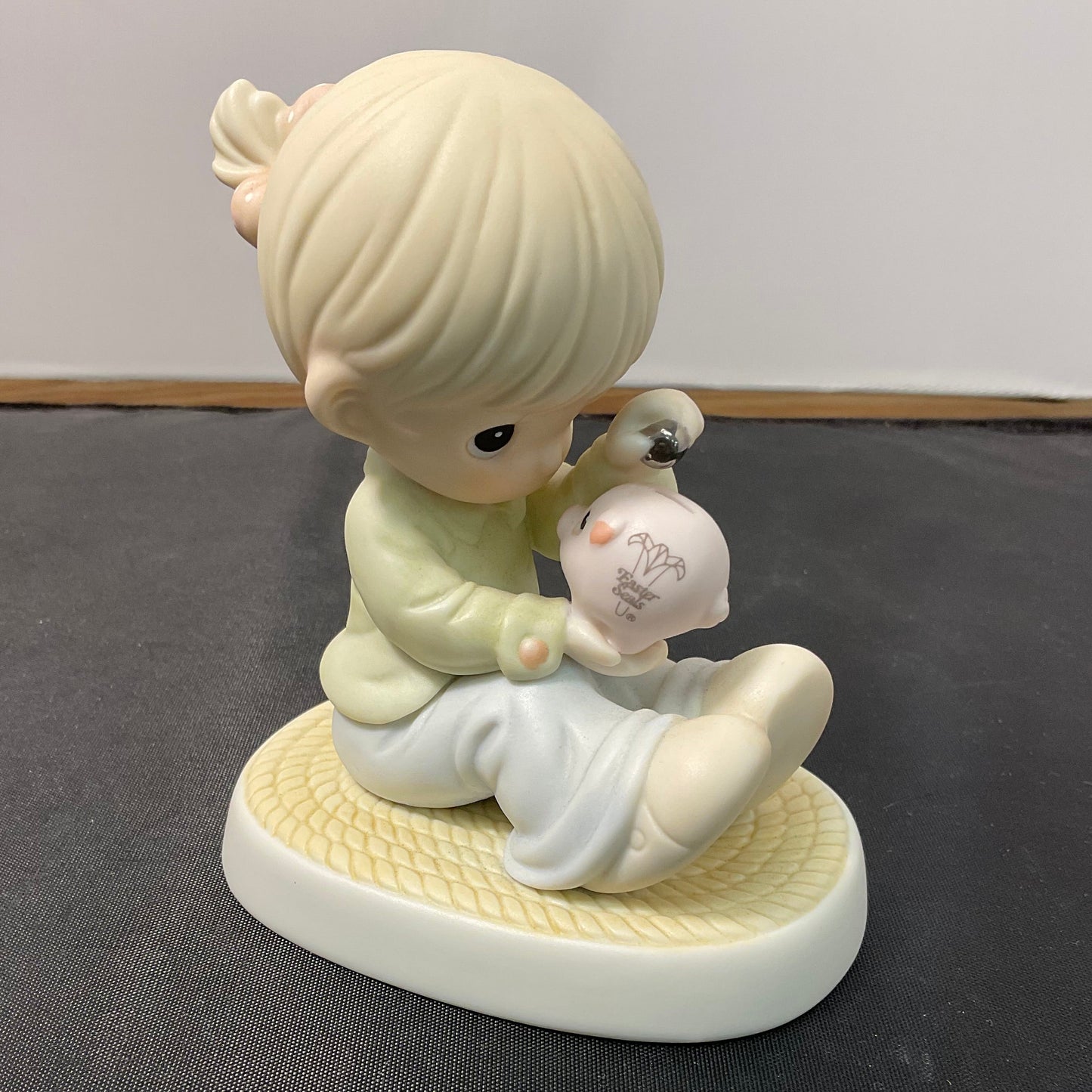 Precious Moments Special 1996 Limited Edition You Can't Run Away Always Count On Me Hand-Painted Porcelain Figurine