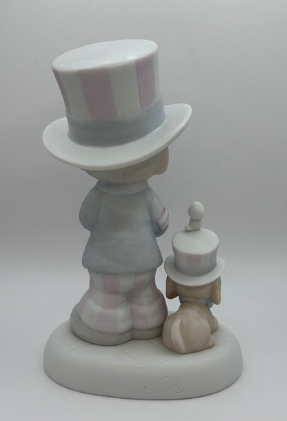 Precious Moments Vintage 1986 Limited Edition God Bless America New in Box Mint