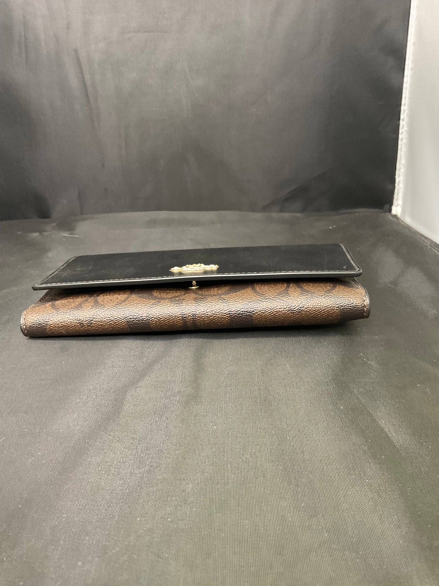 Coach Black Top Wallet F88024