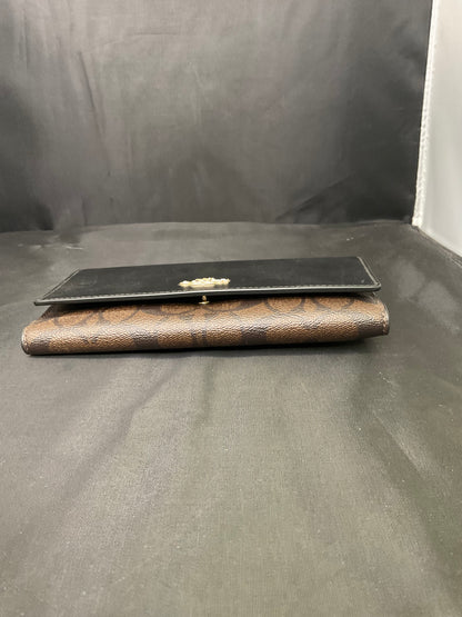 Coach Black Top Wallet F88024