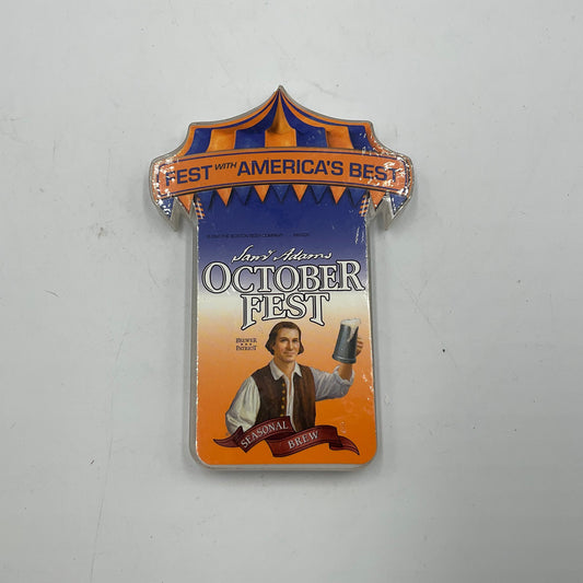 Sam Adams Octoberfest beer advertsing display signs Lot of 2 bar, pub, mancave decor