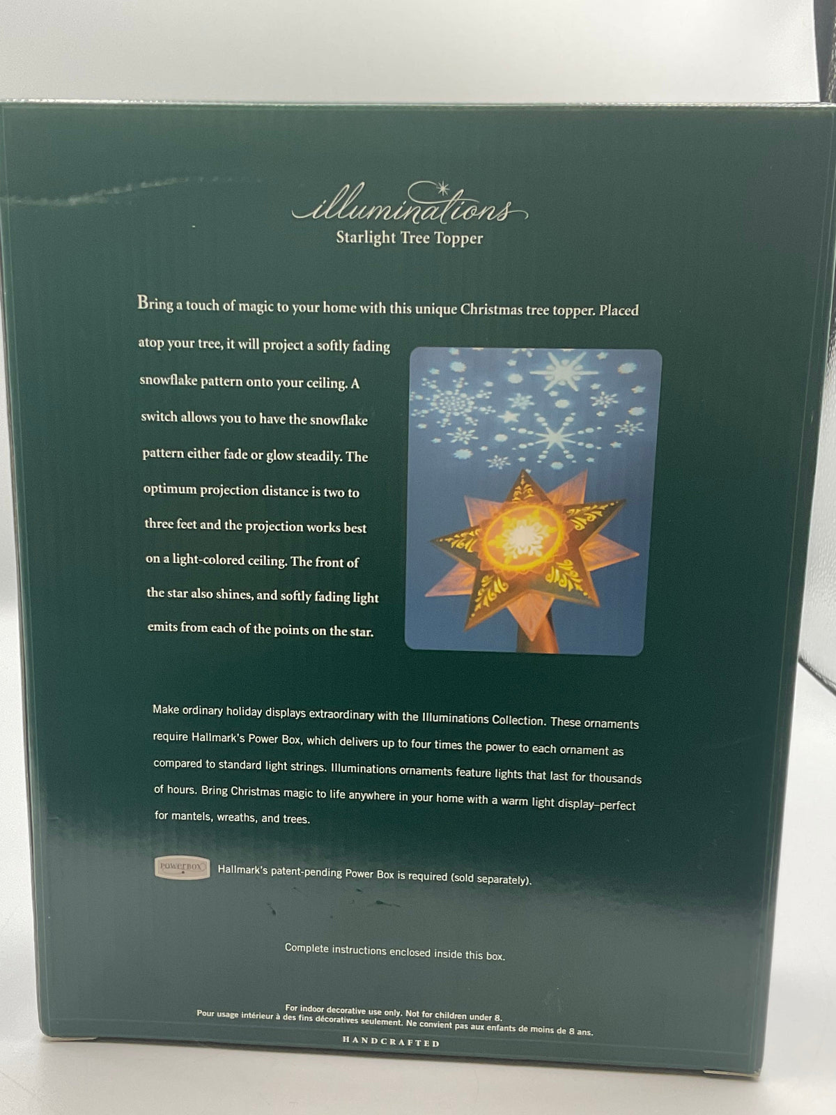 Hallmark Illuminations Starlight Tree Topper 2004 New In Box Untested