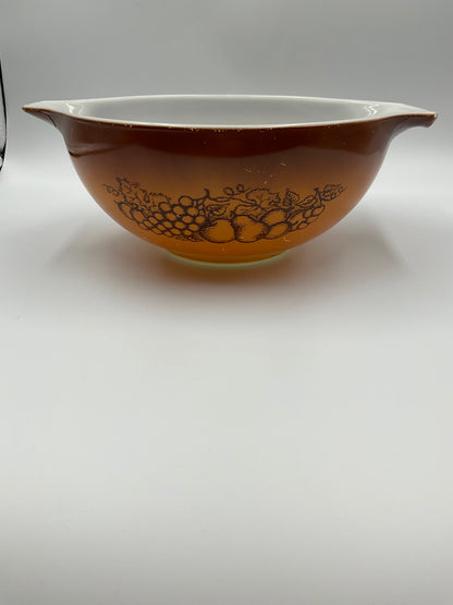 Vintage Pyrex Old Orchard 3 Piece Nesting Mixing Bowl Set