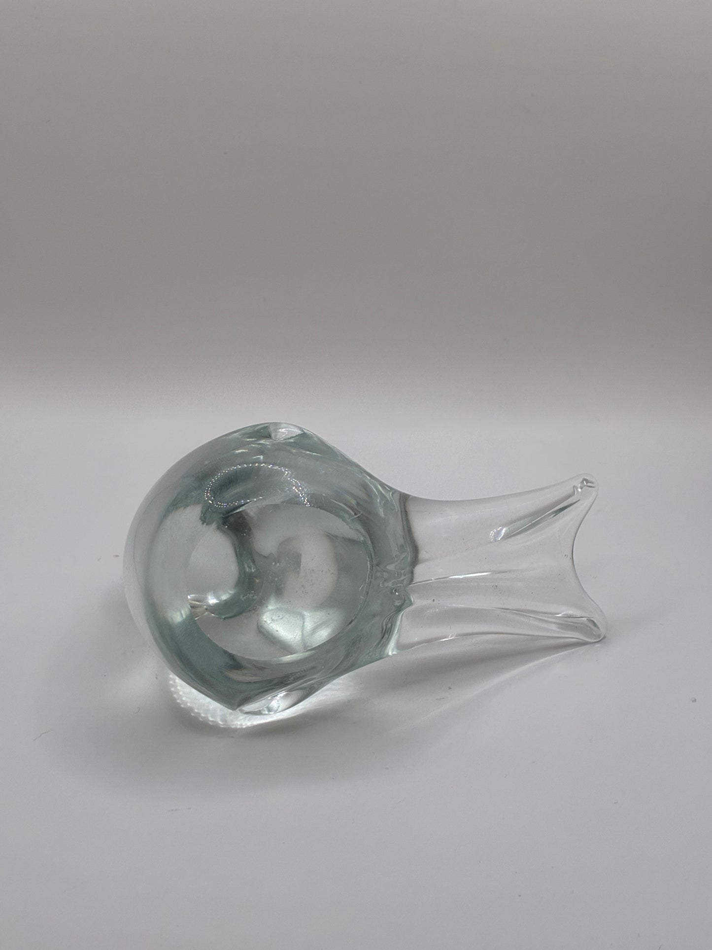 Handmade Artisan Clear Glass Bird Figurine Collectible Art Decor