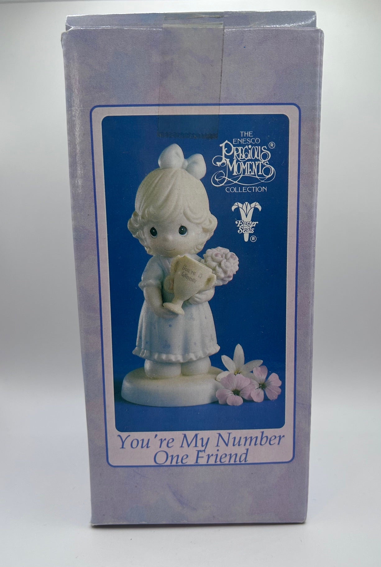 Precious Moments Vintage 1992 You're My Number One Friend Porcelain Figurine