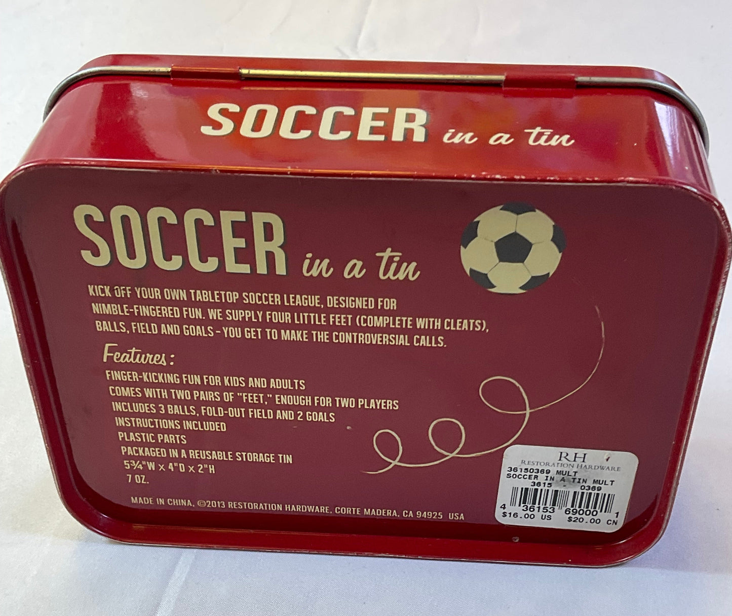 Soccer In a Tin Tabletop Game