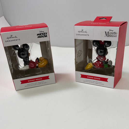 Hallmark Collectible Mickey and Minnie Ornament Set