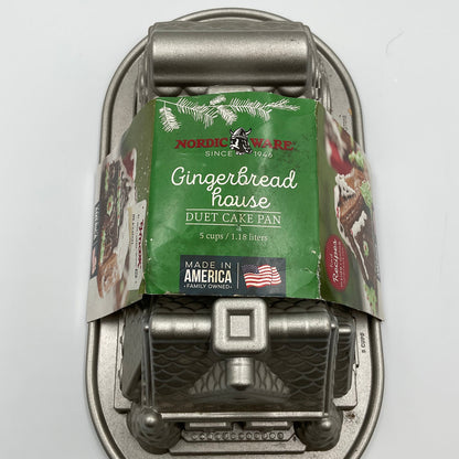 Nordic Ware Platinum Collection Gingerbread House Bundt Pan