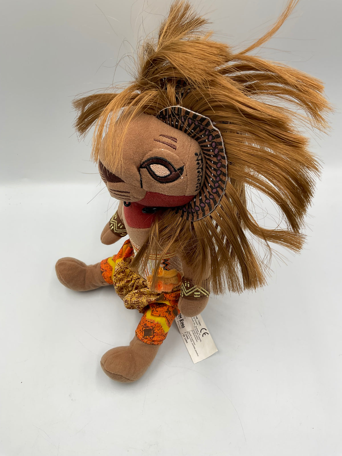 The Lion King Broadway Musical Simba Plush Tribal Clothing