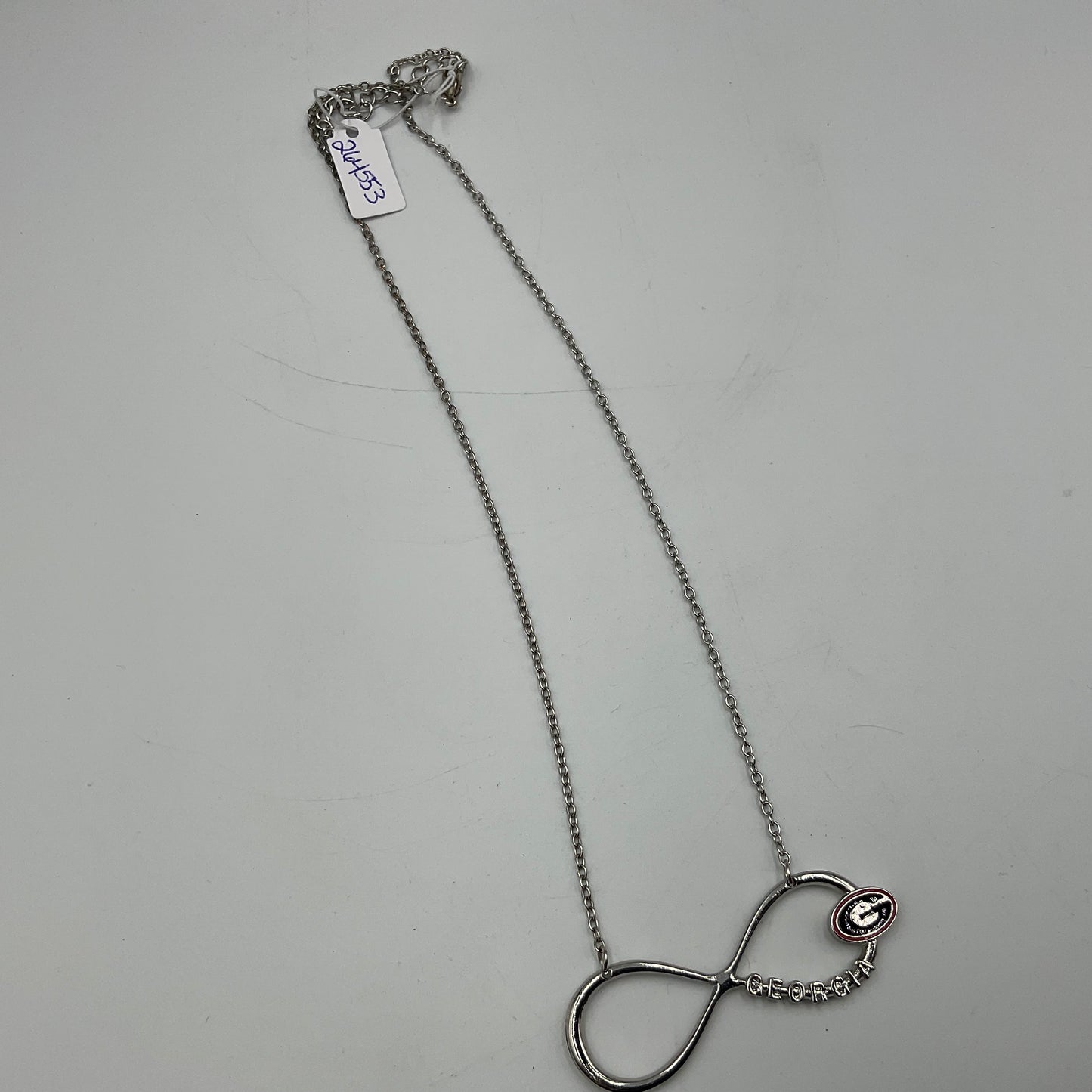 Georgia Bulldogs Infinity Necklace