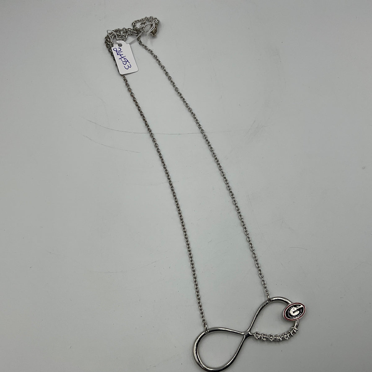 Georgia Bulldogs Infinity Necklace