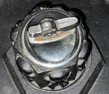 Coco Joe Vintage Lava Rock Petroglyph Lighter Holder and Ashtray