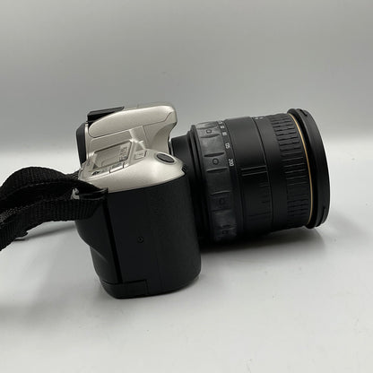 Minolta Maxxum STsi 35mm SLR Film Camera w/ Sigma 28-200mm Untested