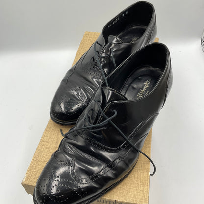 Johnston & Murphy Black Leather Wingtip Size 9M Dress Shoes