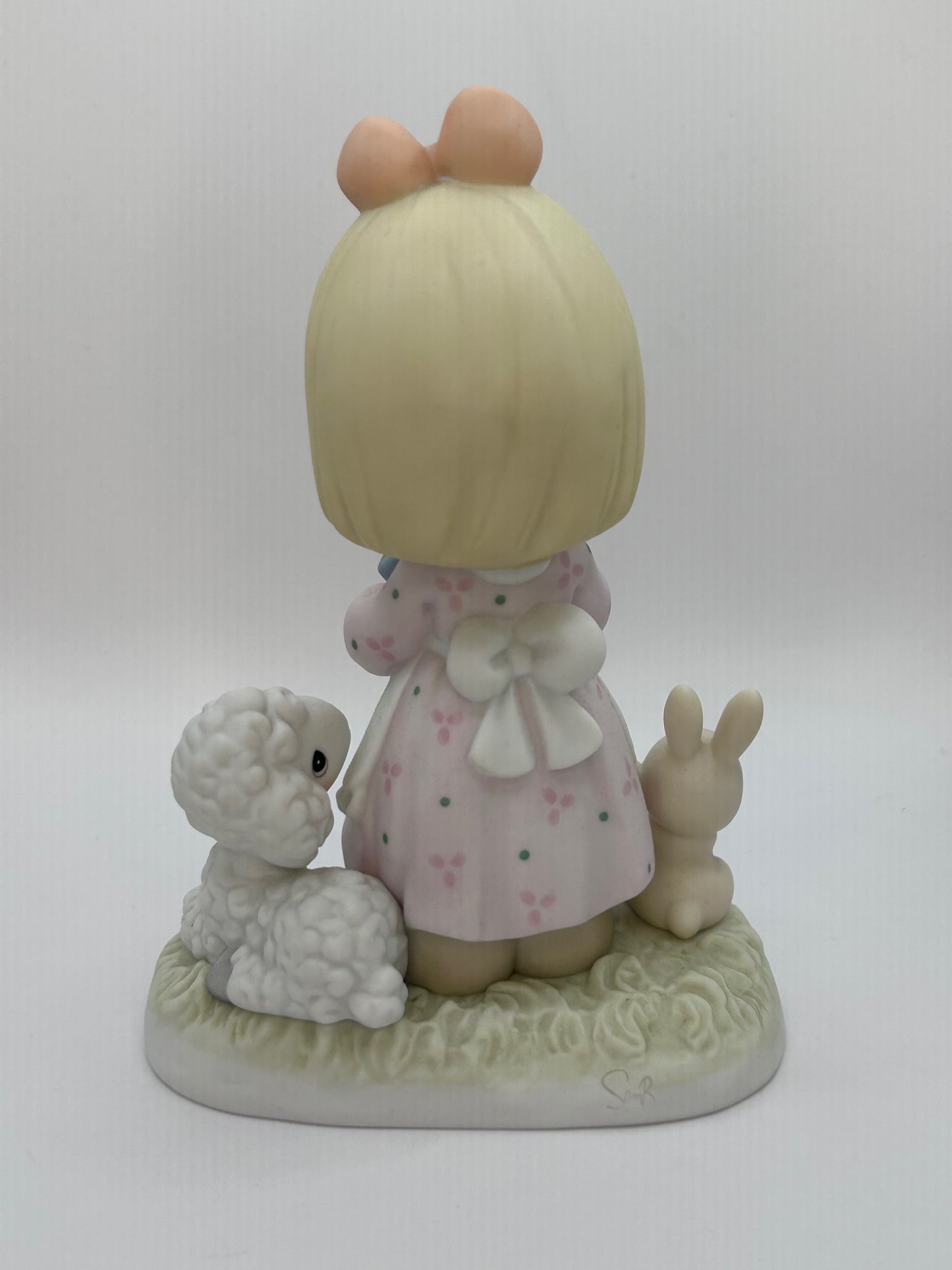 Precious Moments Vintage 2000 Blessed With A Loving Godmother Hand Painted Porcelain Figurine Original Box