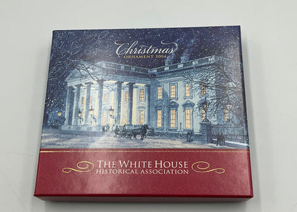 2004 Official White House Christmas Ornament Rutherford B Hayes Sleigh Box Booklet