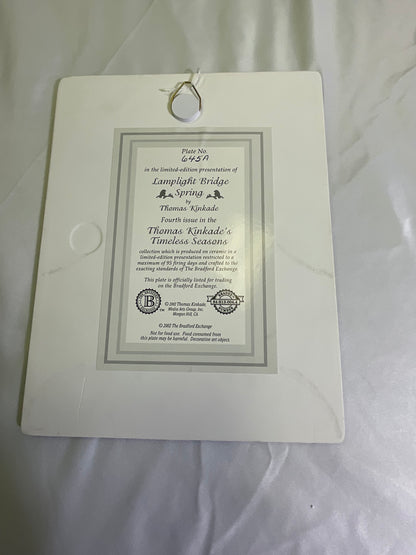 Thomas Kinkade Timeless Memories Seasons Clock with 5-Seasonal Kinkaid Plates