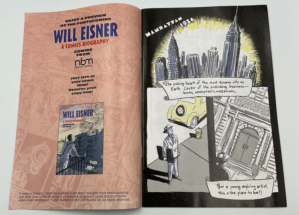 Will Eisner A Comics Biography #1 FCBD 2025 NBM Graphic Novels Special Preview