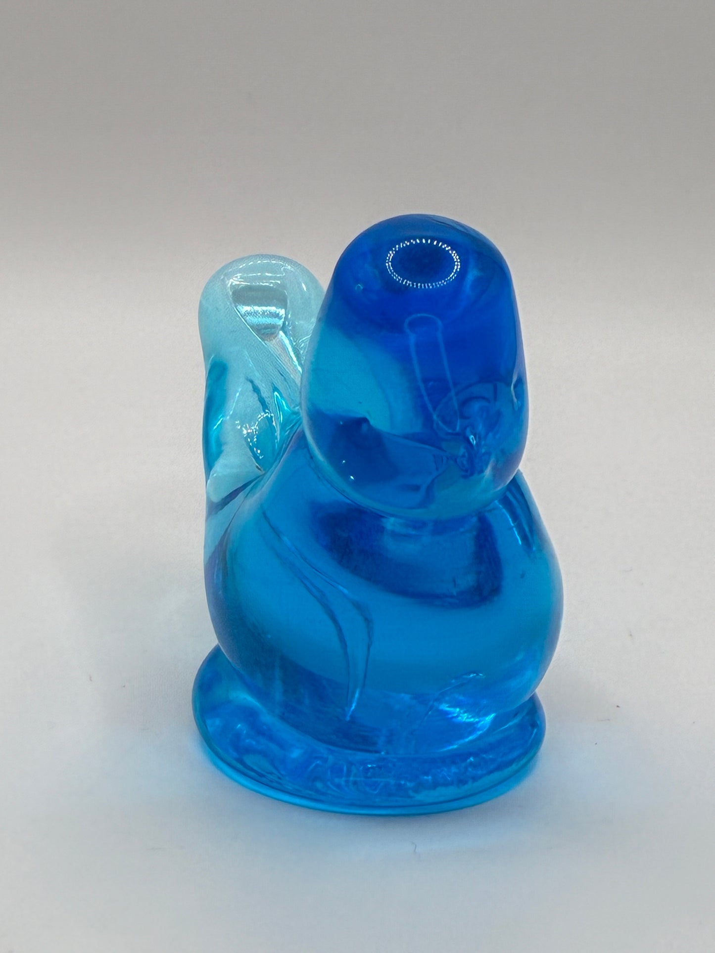 Handmade Artisan Glass "Grandma's Bluebirds" Blue Bird Figurine