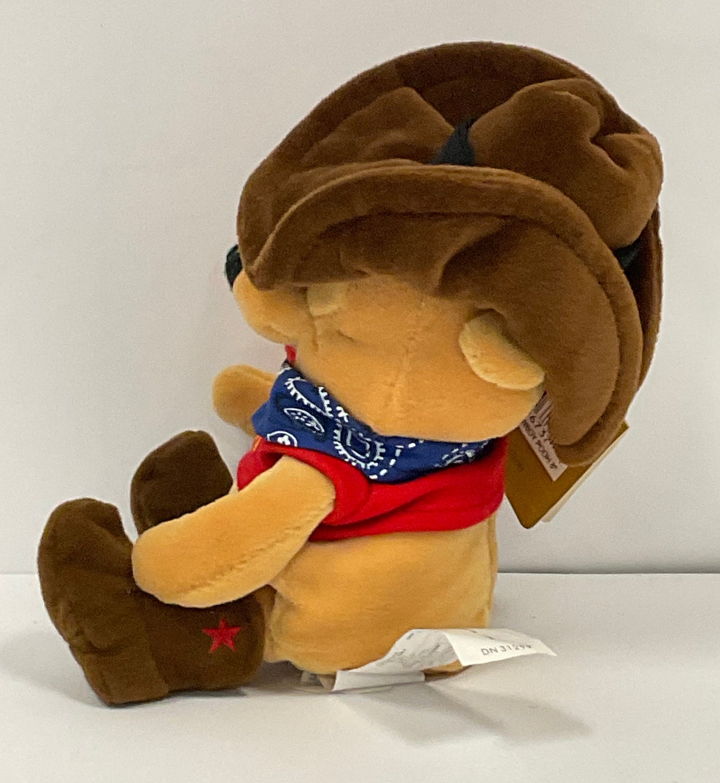 Cowboy Winnie the Pooh Bear & Friends Vintage Mini Beanbag Beanie Plush Disney Collectible