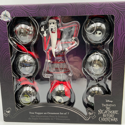 Disney’s Tim Burton’s The Nightmare Before Christmas Tree Topper Ornament Set of 7