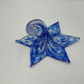 Blue And Silver Glass Flower