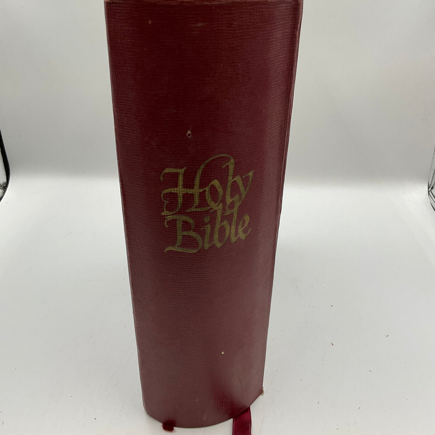Vintage Hardcover Edition of the Holy Bible by J.J. Little & Ives Co.