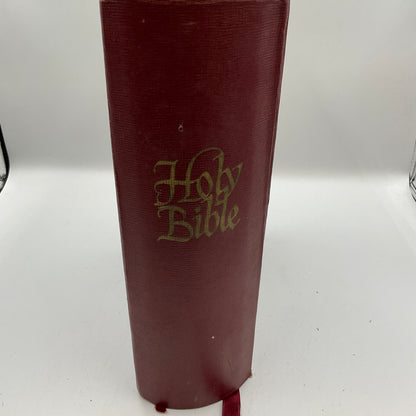 Vintage Hardcover Edition of the Holy Bible by J.J. Little & Ives Co.