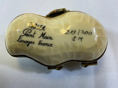 Peint Main Limoges France Limited #d 249/300 Collectible Authentic Vintage Hand Painted Porcelain Peanut