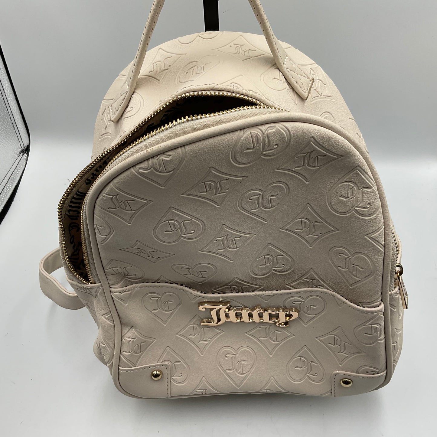 Juicy Couture monogram debossed mini backpack