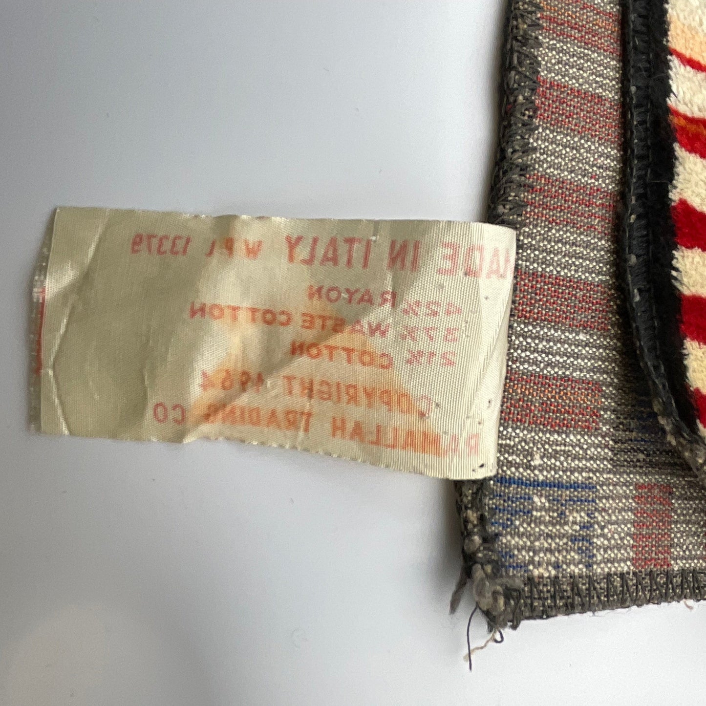 John F. Kennedy Vintage 1964 Stitched Tapestry Made in Italy Ramallah Trading Co