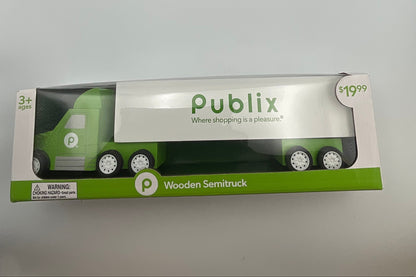Publix Wooden Semitruck Collectible in Original Box