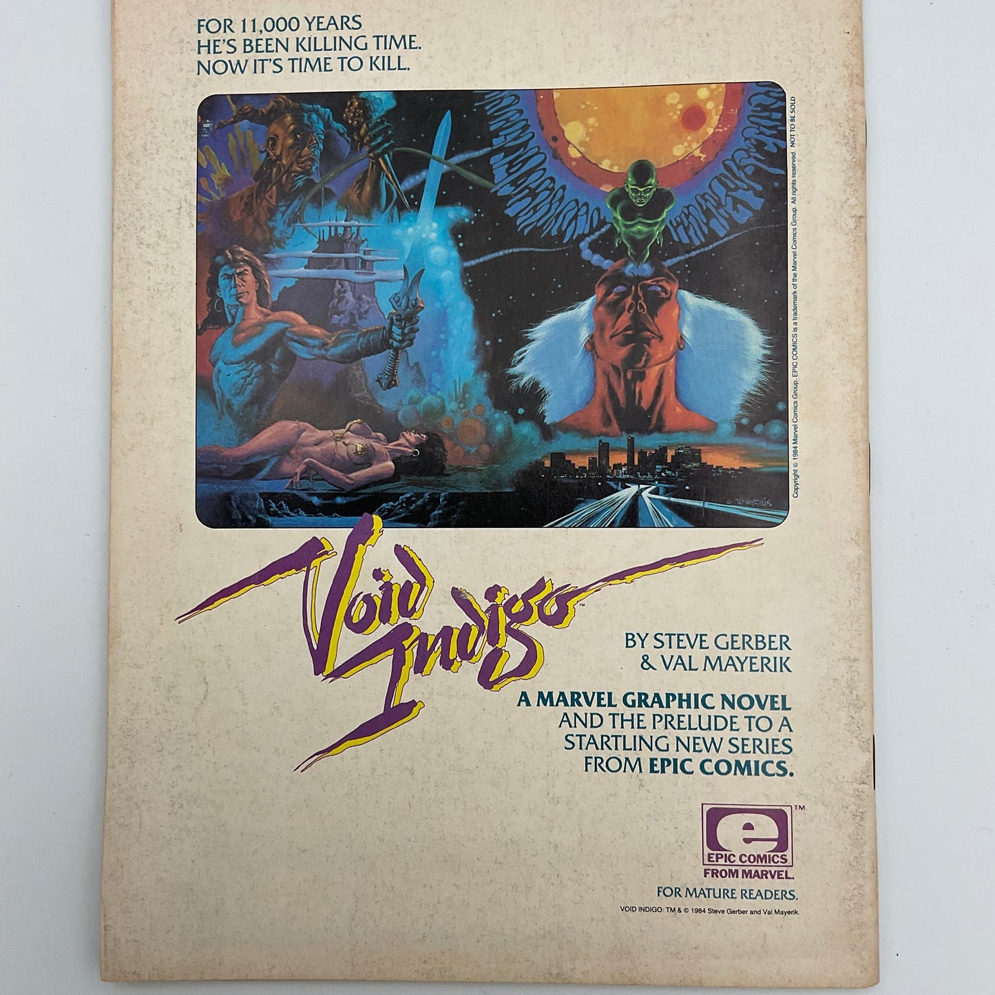 Epic Illustrated #506 Vintage 1984 The Marvel Magazine of Fantasy & Science-Fiction