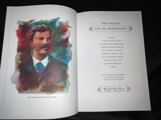 The Tales of Guy de Maupassant Vintage 1977 100 Greatest Books Ever Written Collector's Edition