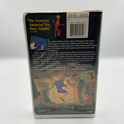 Walt Disney VHS The Emperor’s New Grove 2001 Vintage Video Tape Movie Film Not Tested