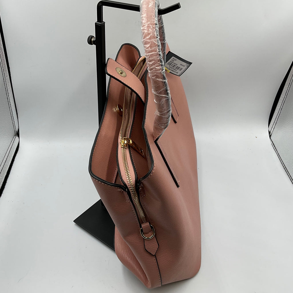 Bebe Sakura Women's Rose Gold Pink Satchel Handbag Purse Tote NWT