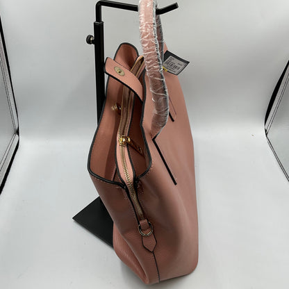 Bebe Sakura Women's Rose Gold Pink Satchel Handbag Purse Tote NWT