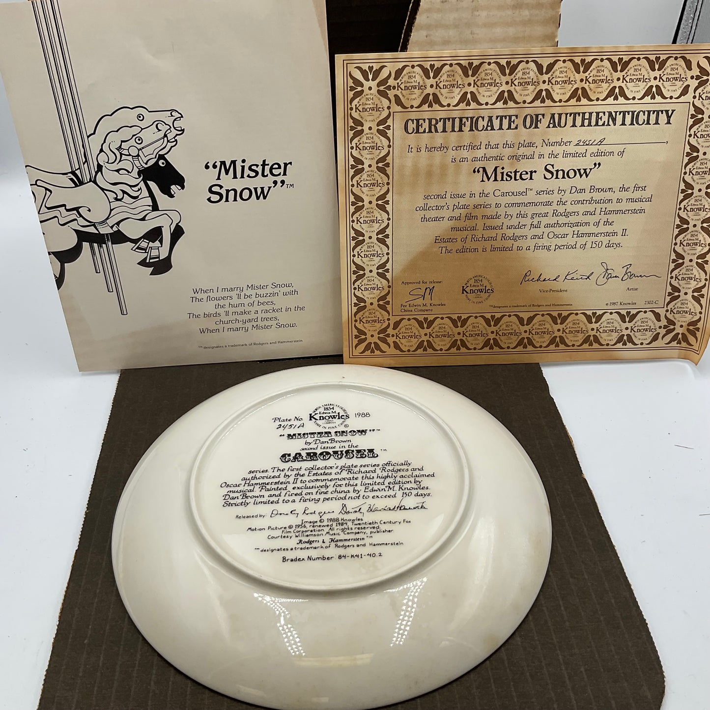 The Edwin M. Knowles China Co. Mister Snow By Dan Brown