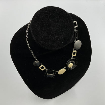 Square and Circle Design Necklace