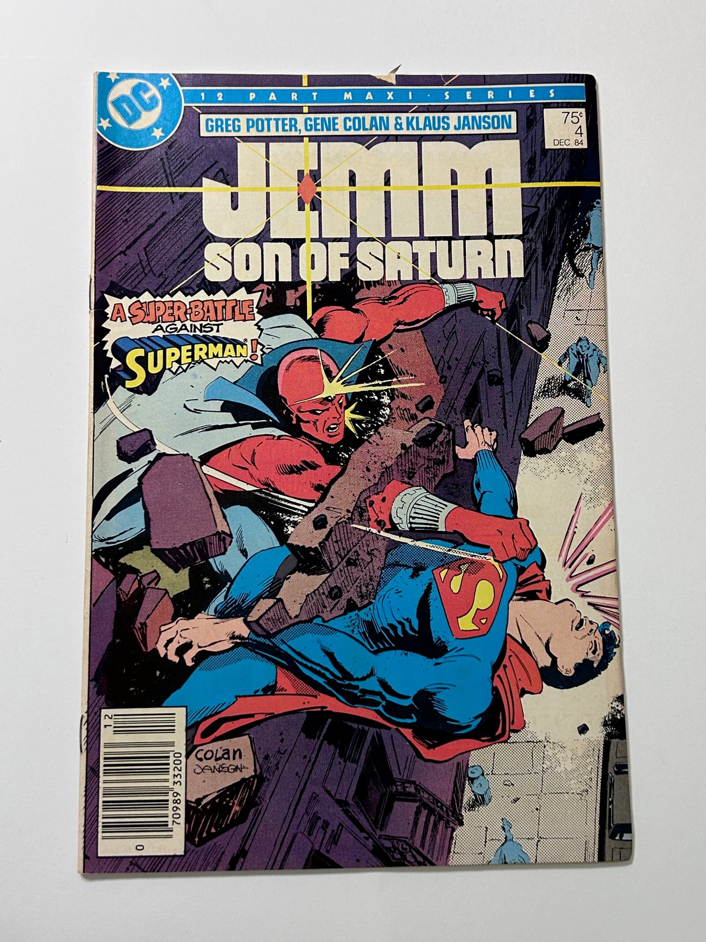 Jemm Son of Saturn #4 Vintage December 1984 DC Comics Comic Book
