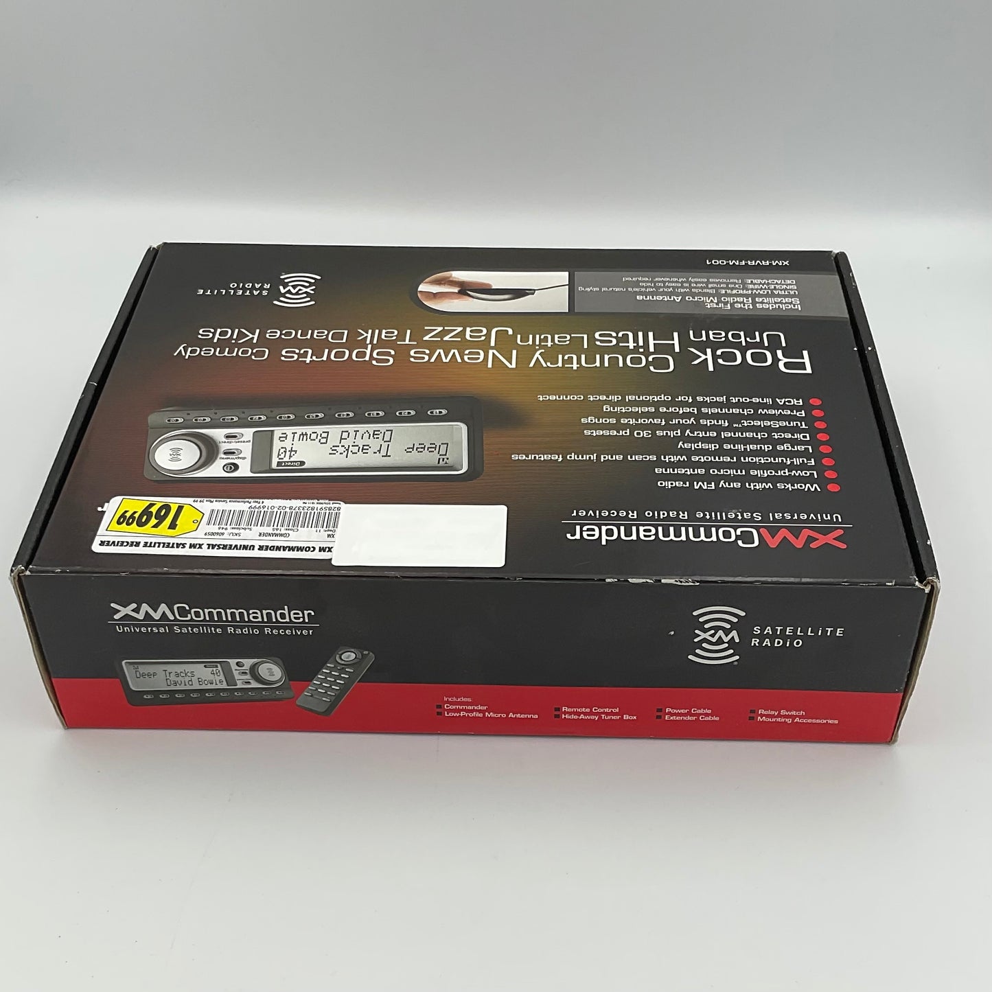 XM Commander Satellite Radio Tuner System Untested in Original Box