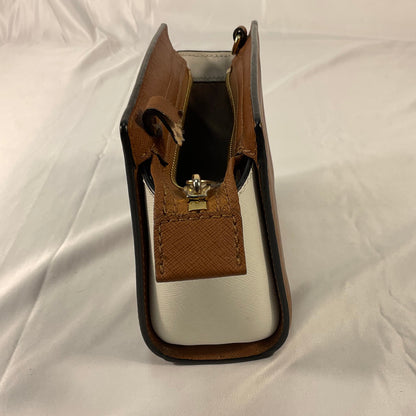 Michael Kors Brown Leather Small Selma Crossbody Bag Missing Strap Clasp Broken