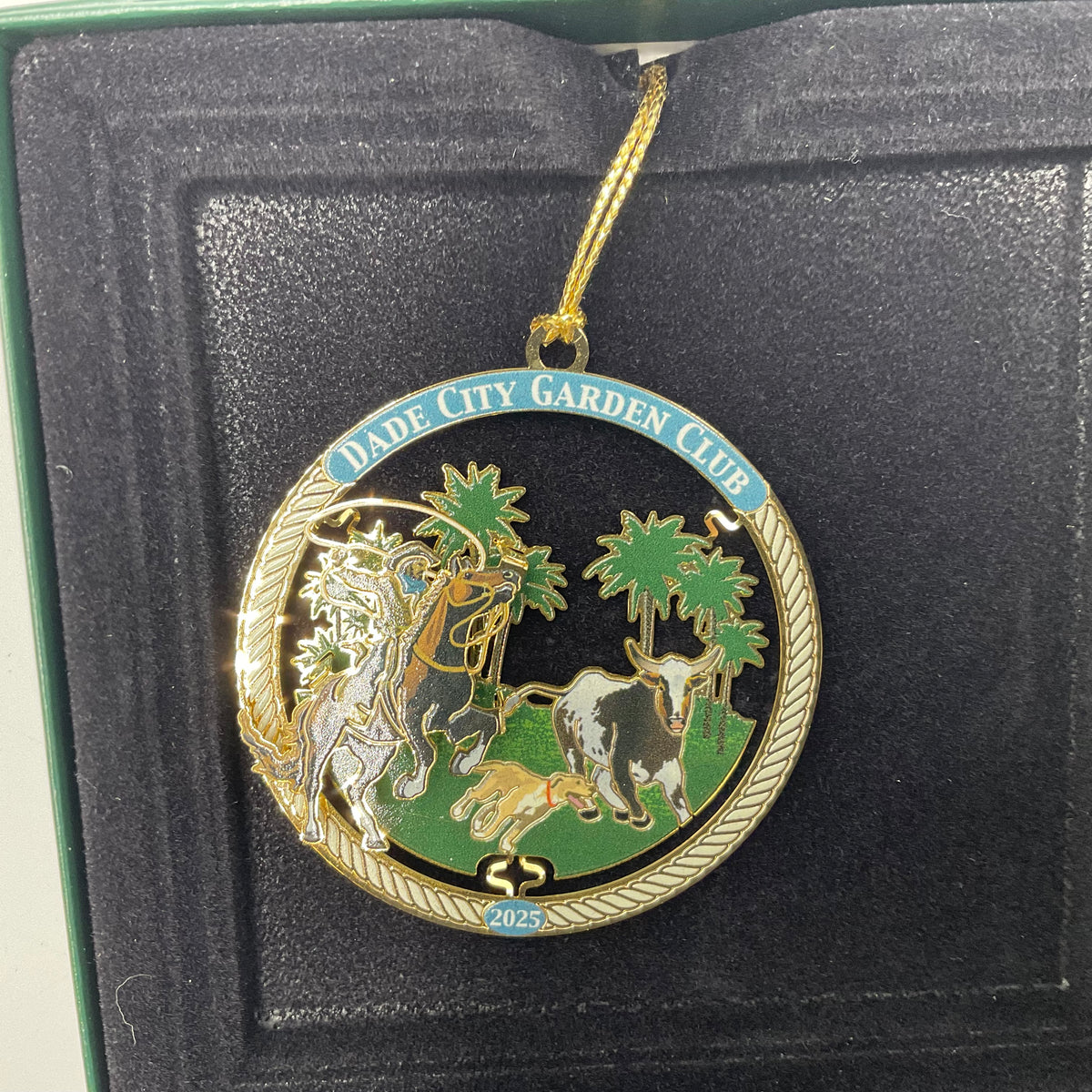 Commemorative Holiday Ornaments Set Of  3 Dade City Garden Center , Two Dade City Garden Club