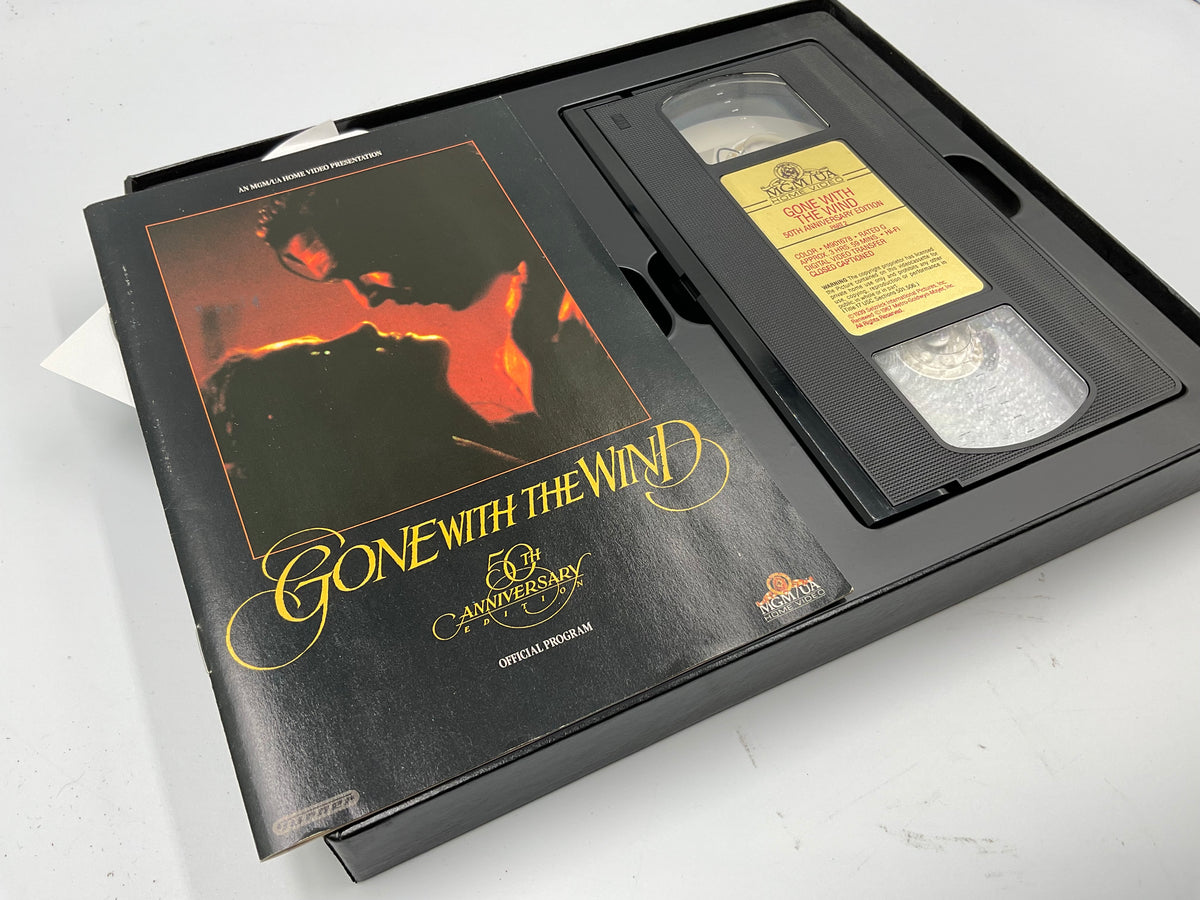 Gone With the Wind 50th Annivwesary VHS Box Set 1989 COA Program Limited