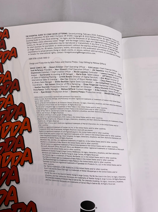 The Essential Guide Comic Book Lettering by Nate Piekos Paperback