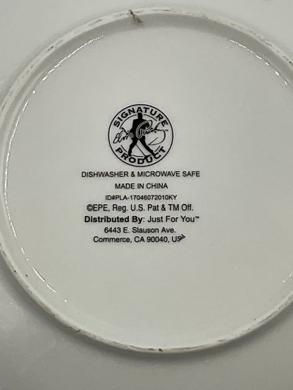 Elvis Presley 8 Inch Ceramic Plate with Printed signature Signature Product
